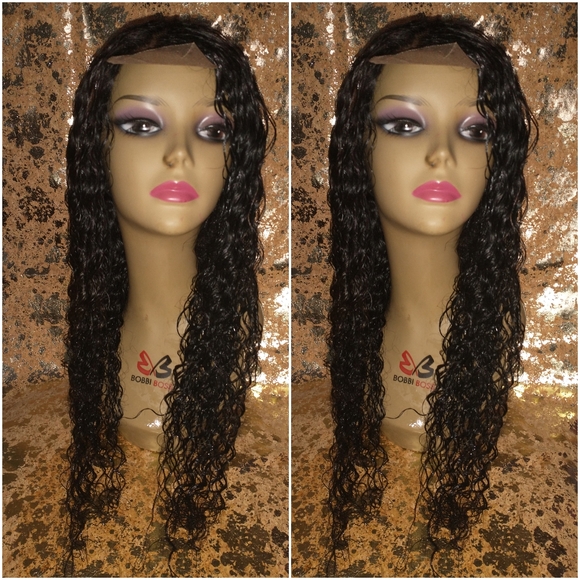 20" Bohemian virgin curly human hair wig - Picture 3 of 7